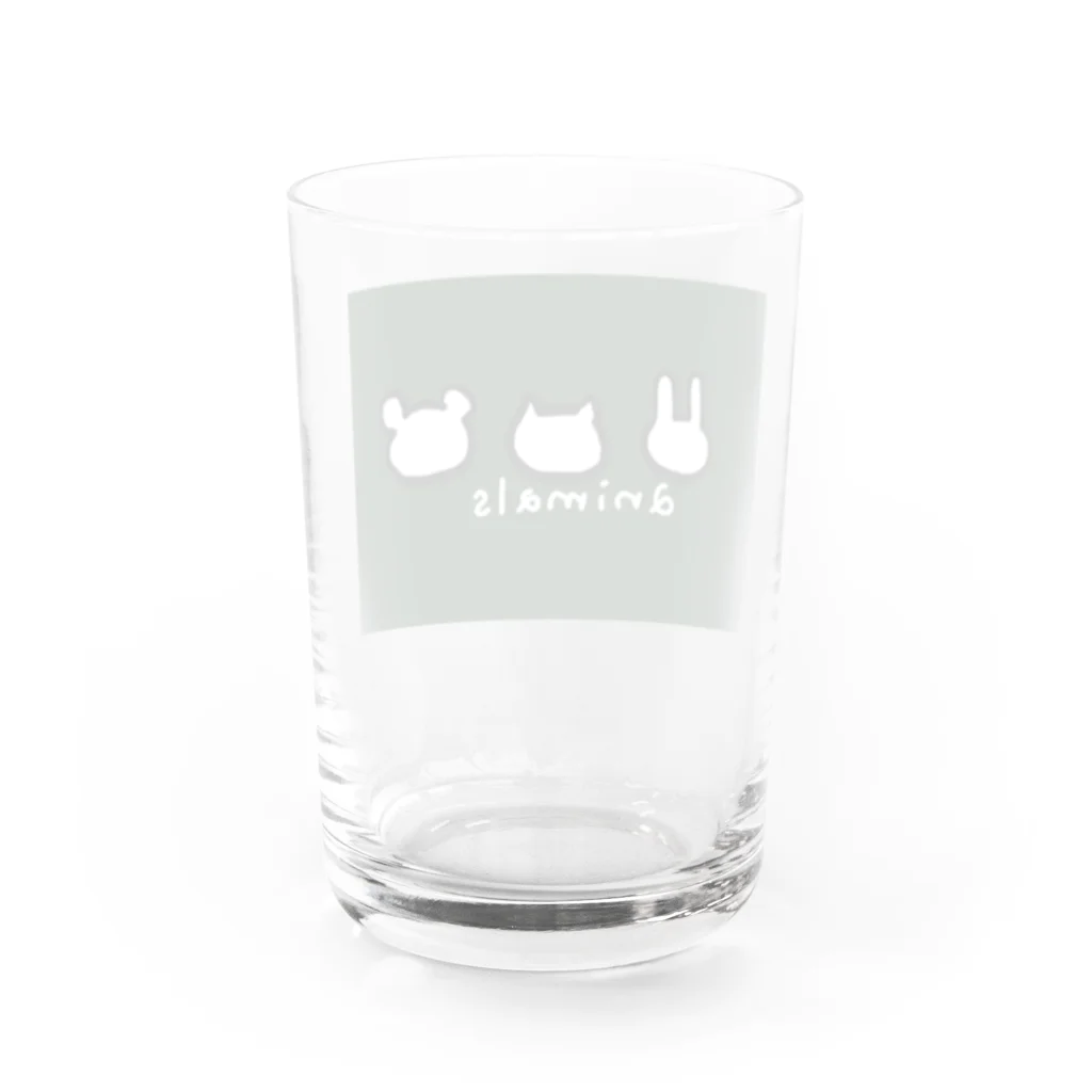 monの遊び場のあに丸 Water Glass :back