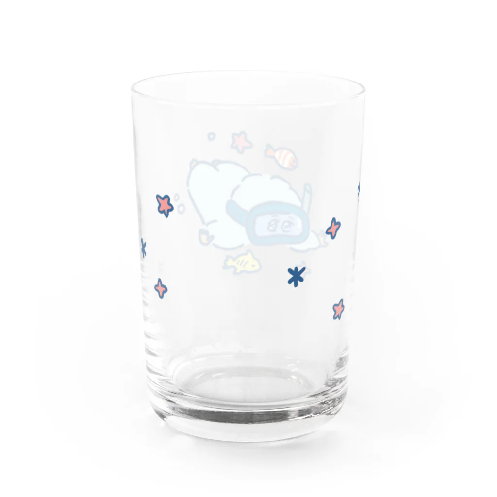 oyspe and ahoy!のすいすい夏だ！のイェテイだ！ Water Glass :back