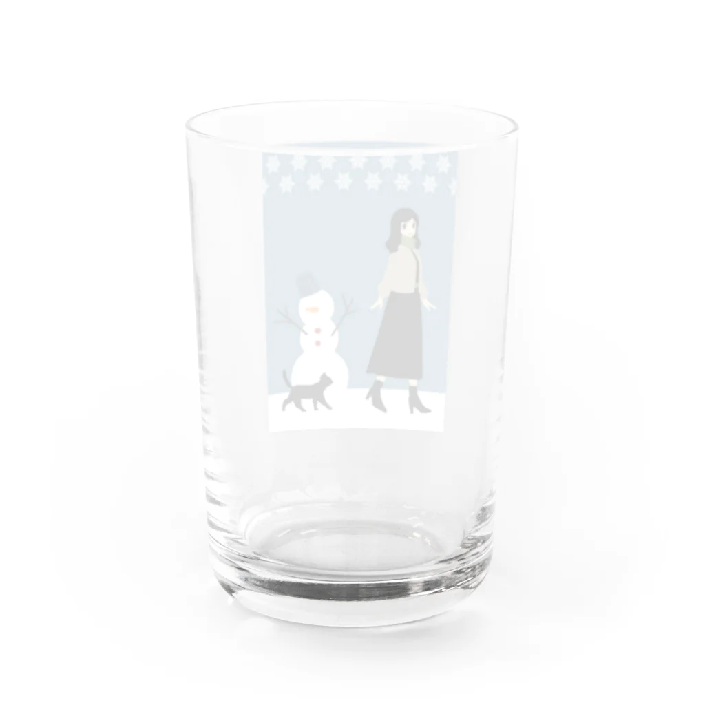 東原望美の雪道散歩 Water Glass :back