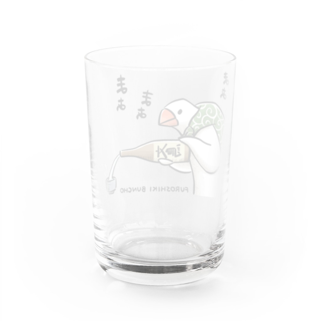 お酌するふろしき文鳥 ふろしき文鳥のお店 Furoshikibuncho のグラス通販 Suzuri スズリ