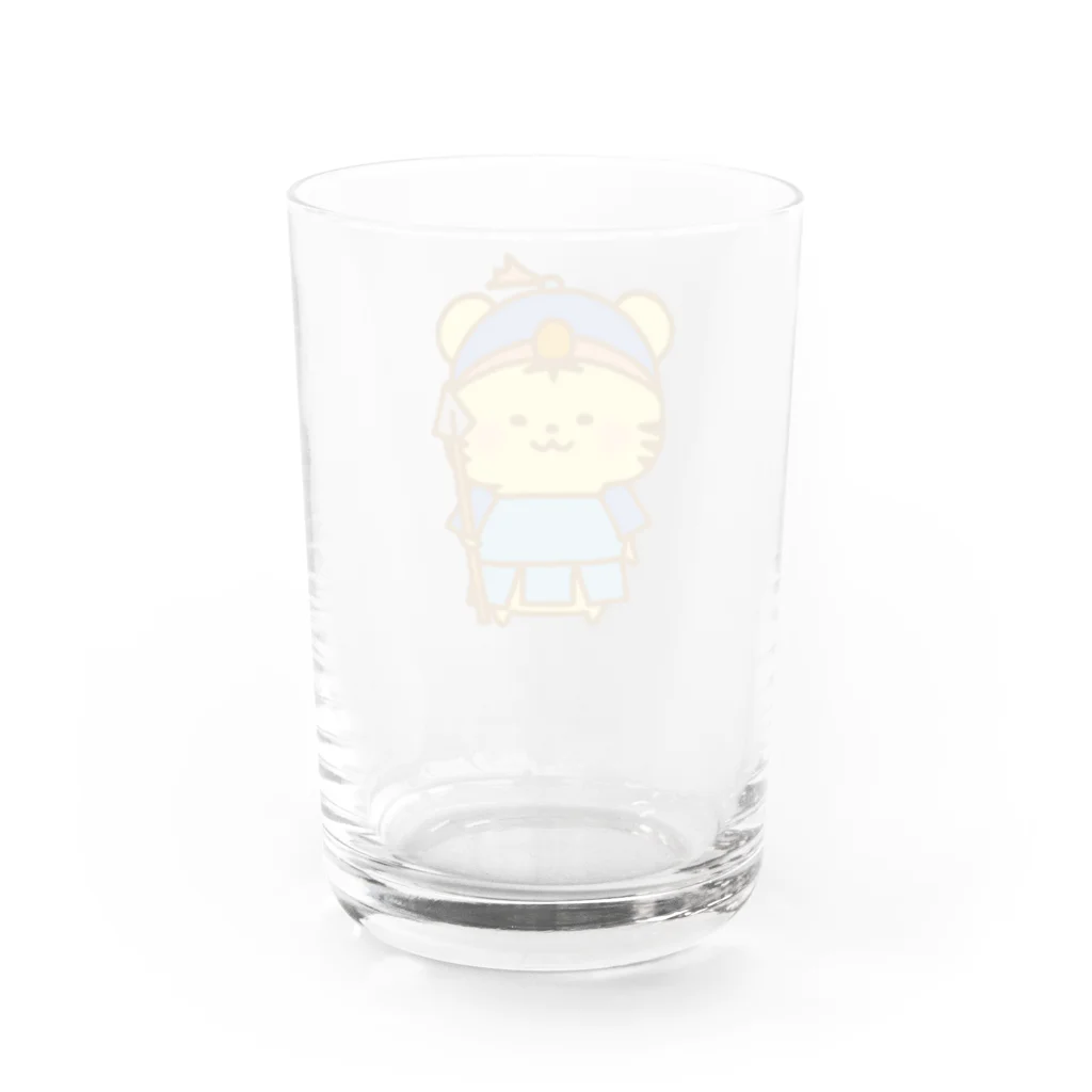 もちぱっちの毘沙門天トラさん Water Glass :back