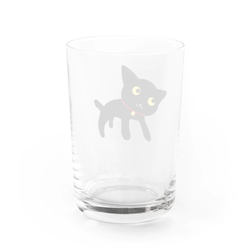 のほほん屋の黒猫さん Water Glass :back