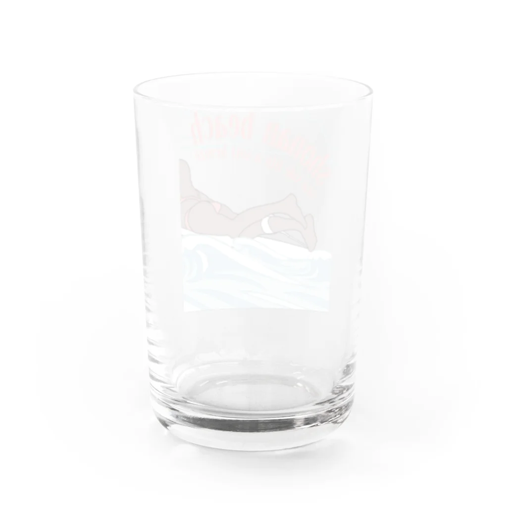 a_soft_breezeのサーファーガールグラス Water Glass :back