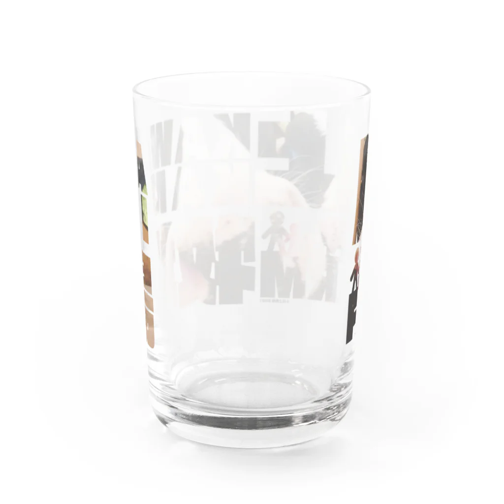川上牧場のおそろいデザイン(川上牧場名刺) Water Glass :back