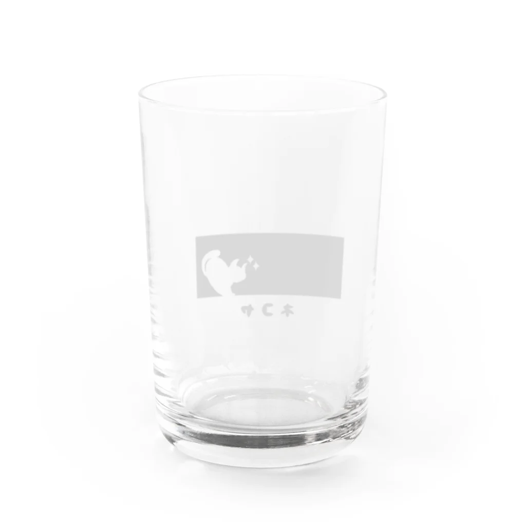「中華居酒屋 ねこや」マーチャンダイズストアのネコヤバナー/ねこや(猫家、straycat)ロゴ Water Glass :back