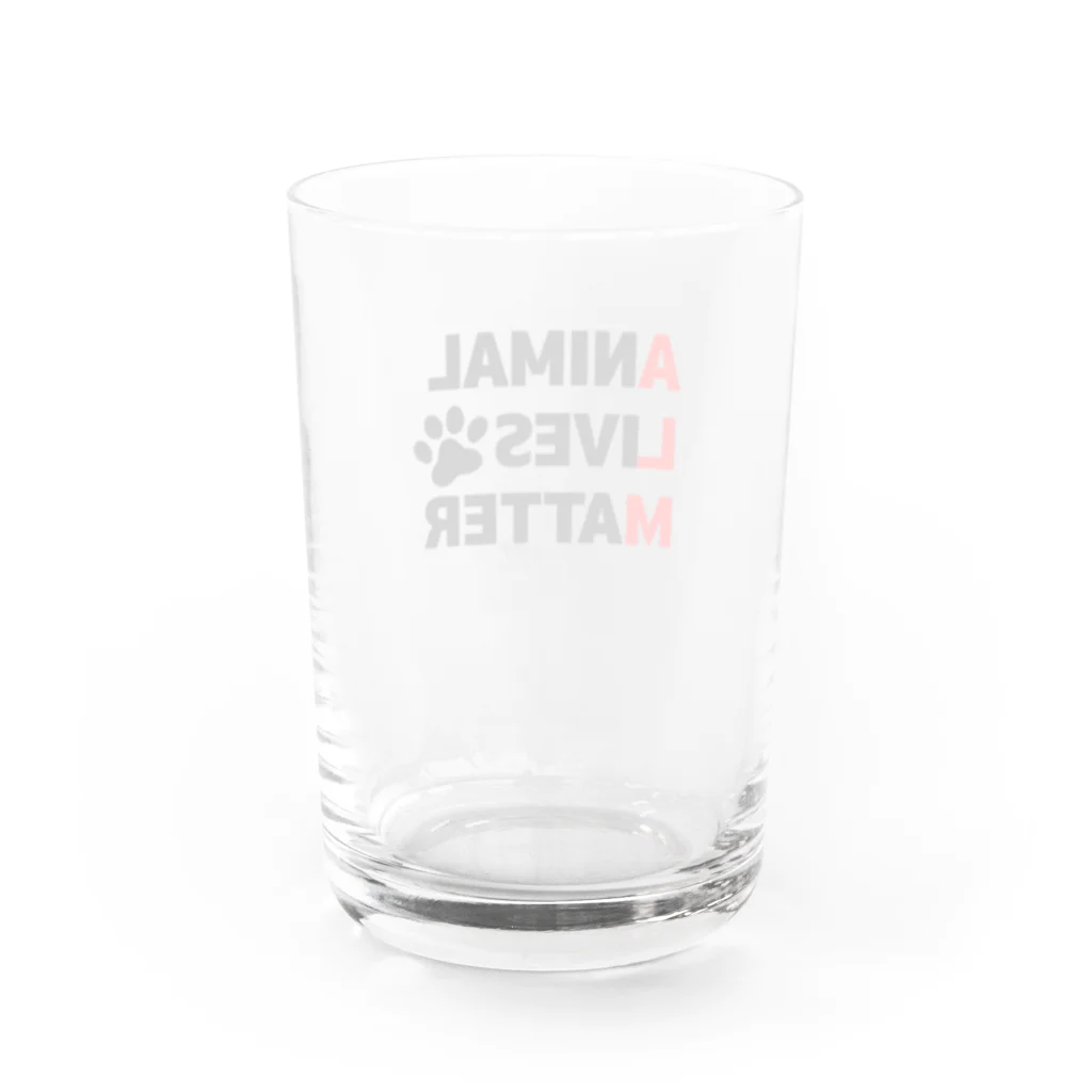 HGA48 動物愛護チャリティーグッズのAnimal Lives Matter Water Glass :back