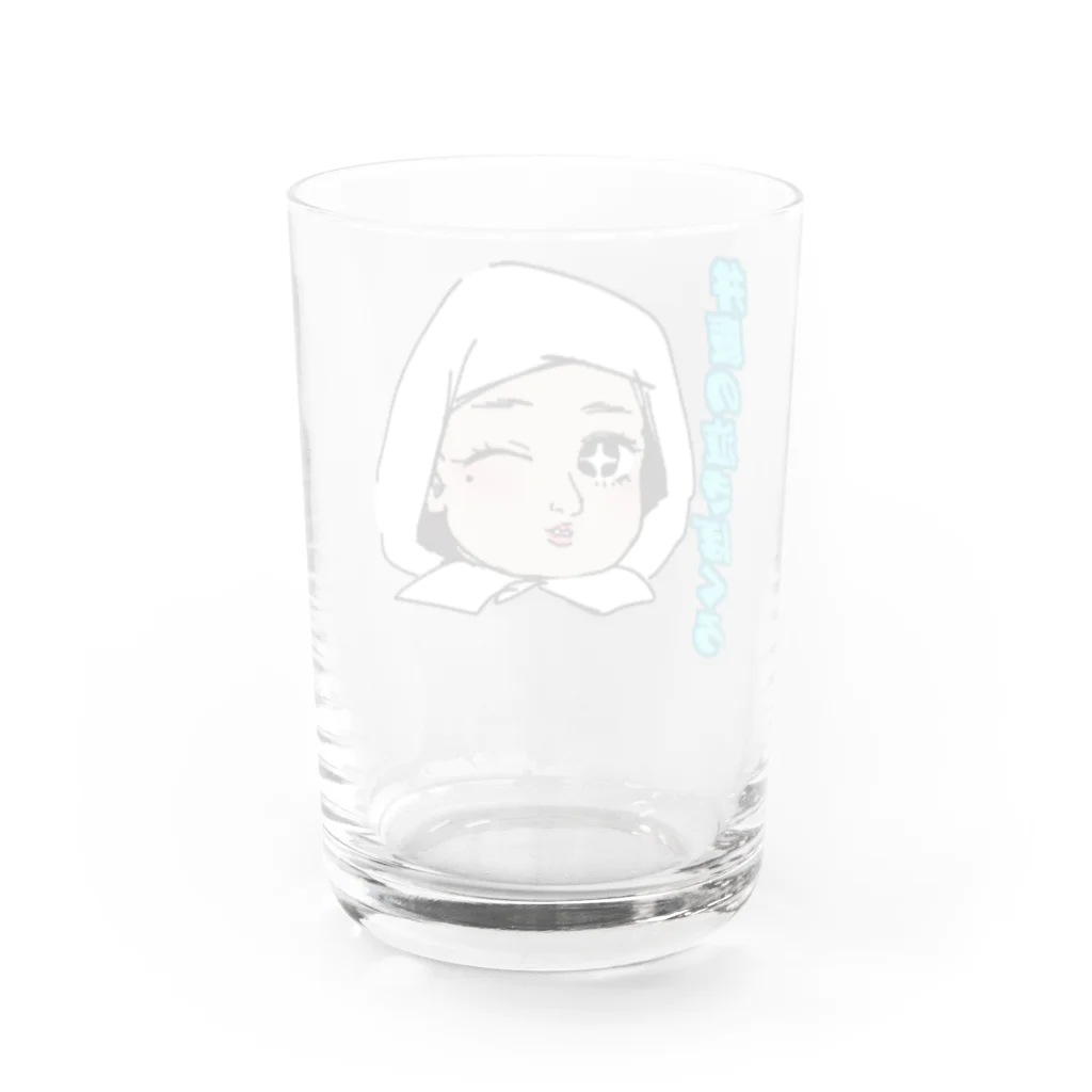 たんの弁慶の泣きぼくろ(乙女) Water Glass :back