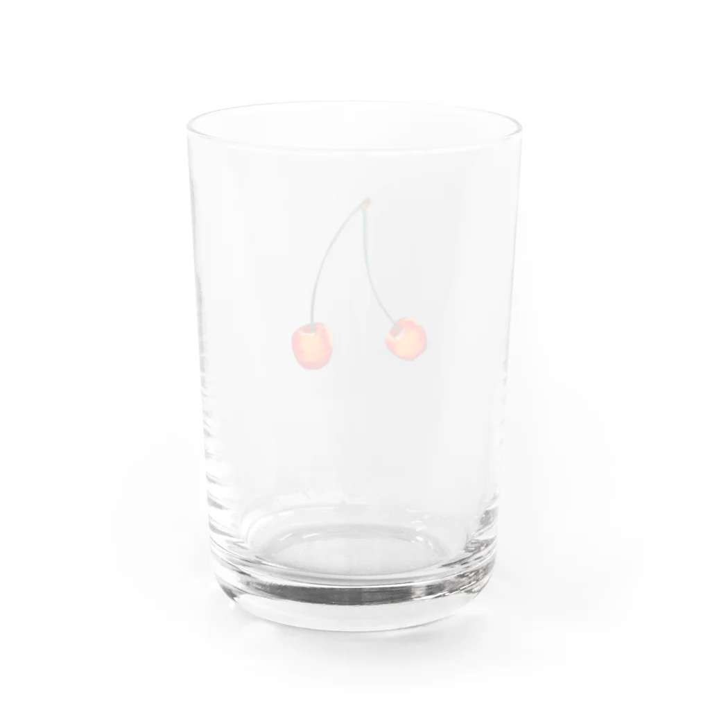 本鮪のサクランボ(ふつう) Water Glass :back