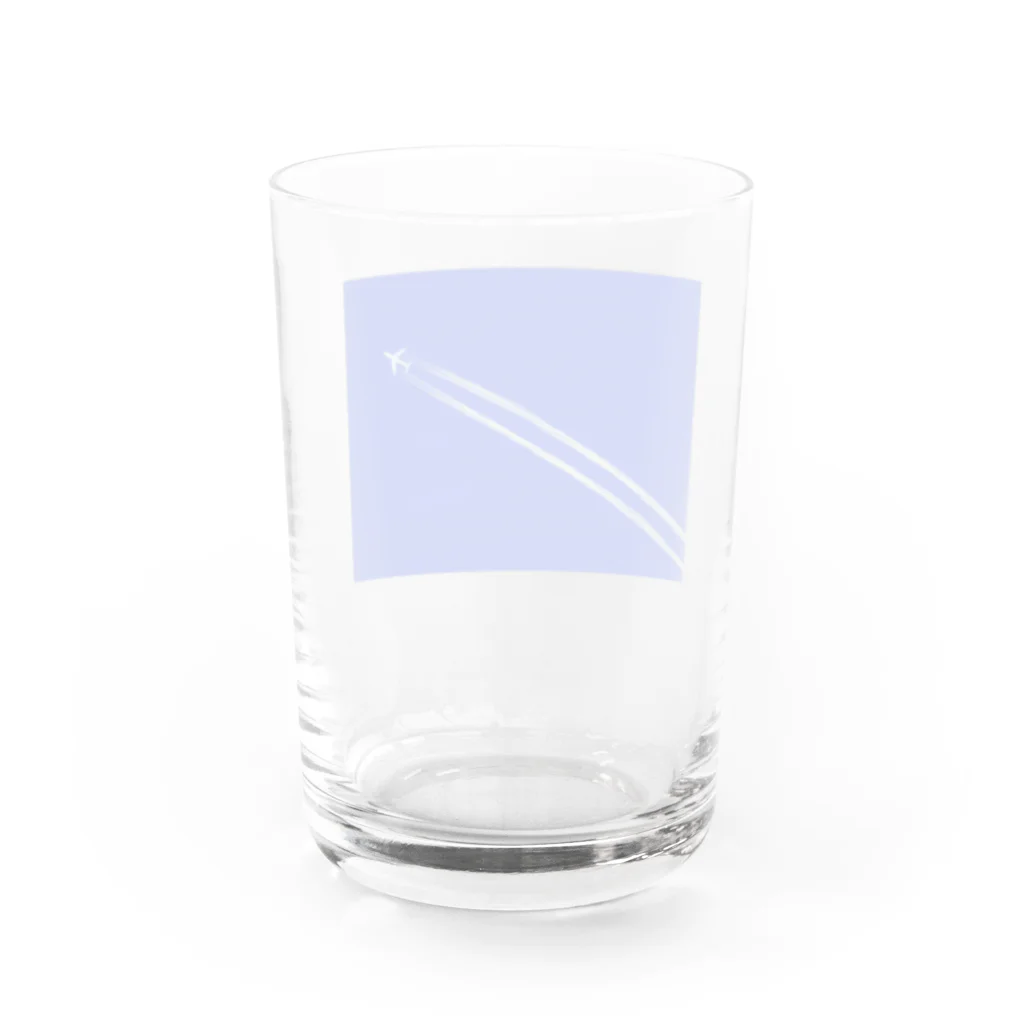 heyhhの飛行機雲 Water Glass :back