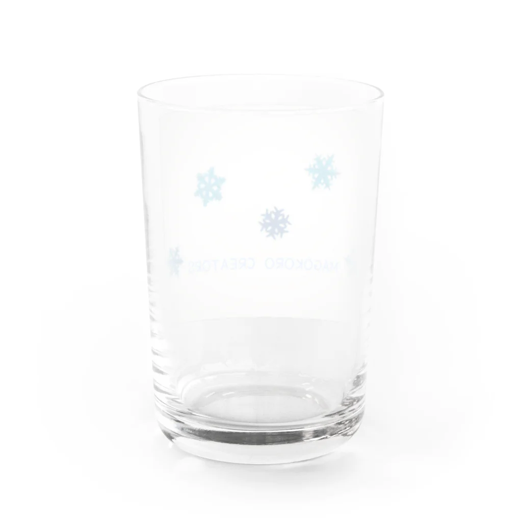 MAGOKORO CREATORS の雪の結晶 Water Glass :back