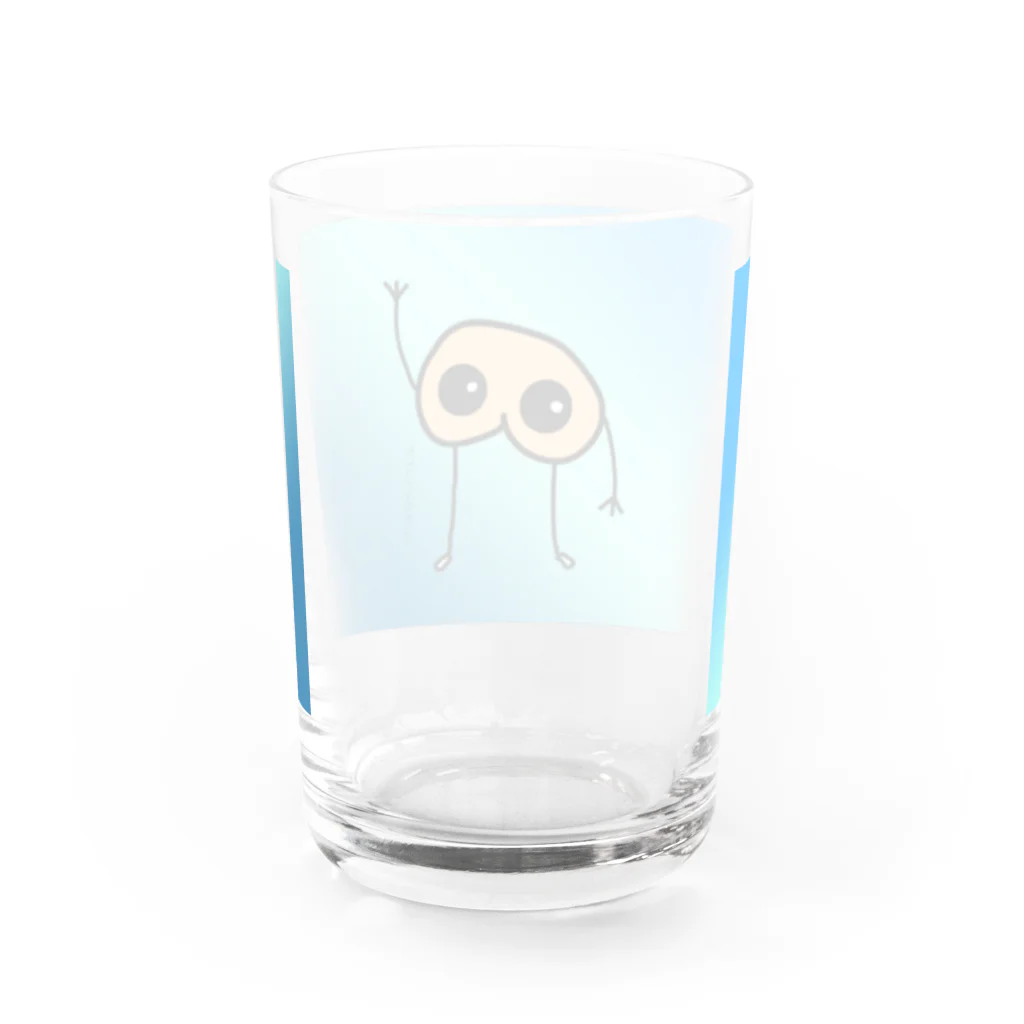 おしりからためいきのおしりくん Water Glass :back