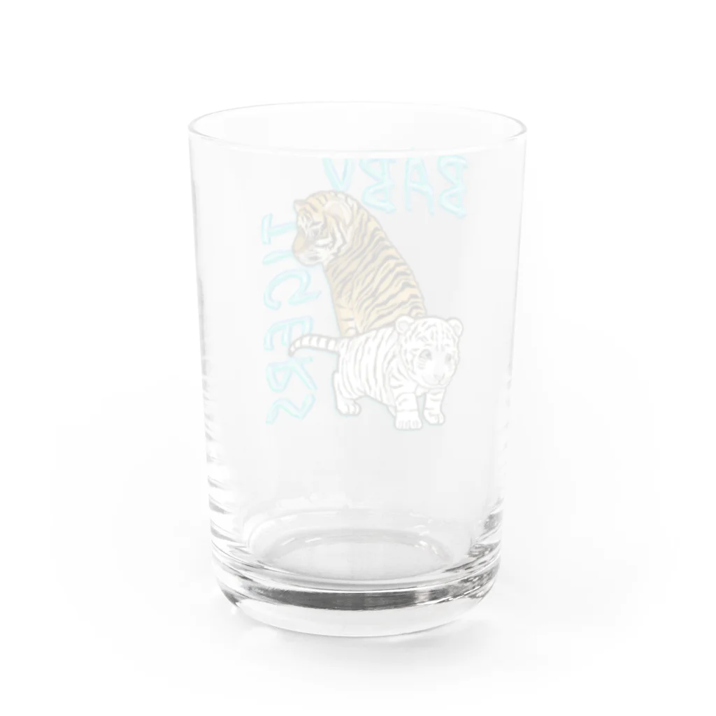 LalaHangeulのBABY TIGERS Water Glass :back