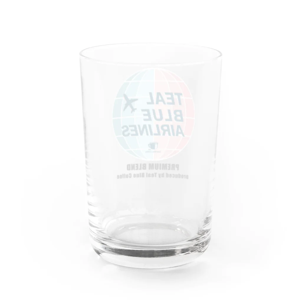 Teal Blue CoffeeのTEAL BLUE AIRLINES Water Glass :back