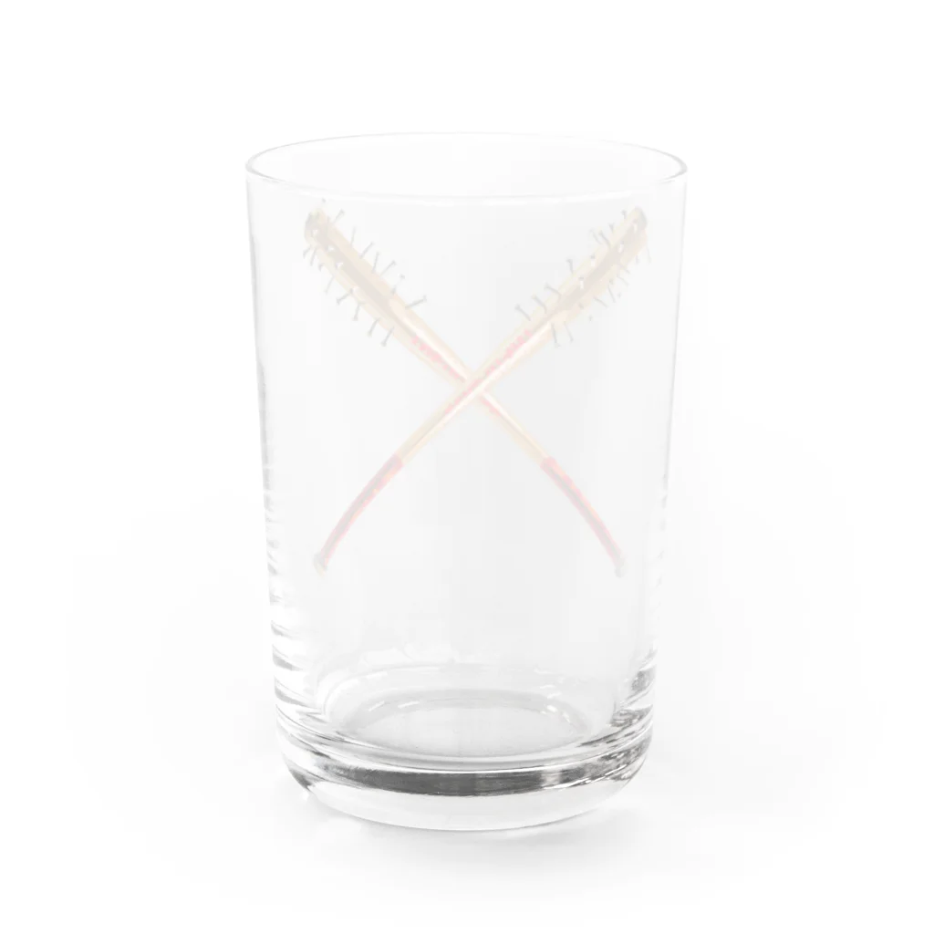 月が輝くこんな夜にの釘バット Water Glass :back