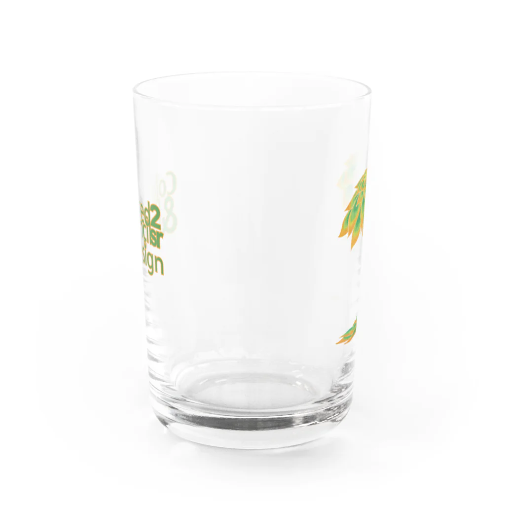 安藤シオン　Colored pencil&Design2srのジユウ Water Glass :back