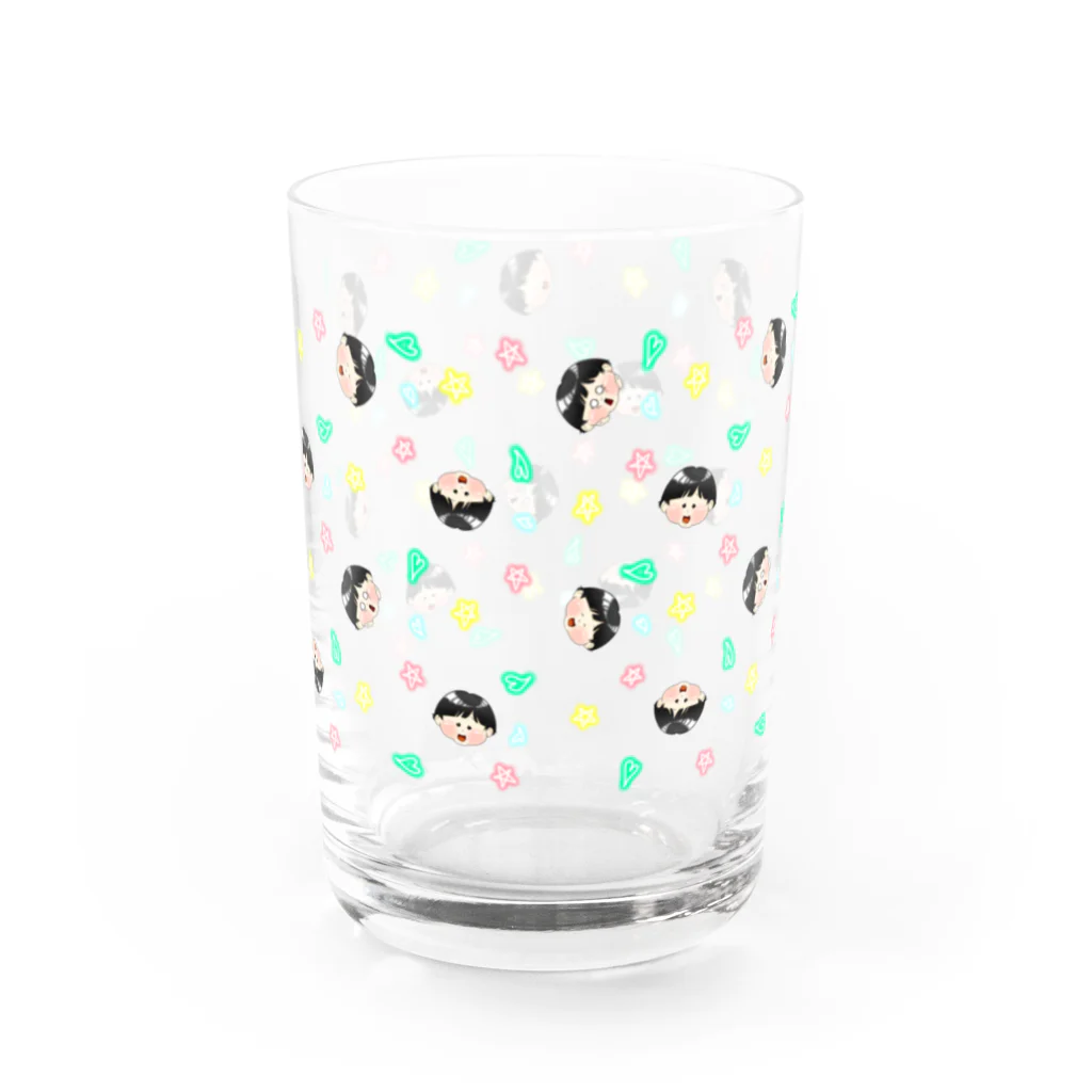 mamelionのお利口あっぴーちゃん Water Glass :back