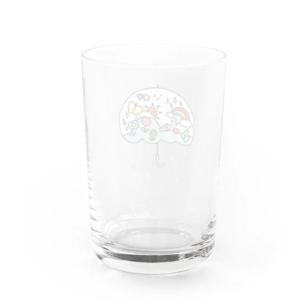 mini🔖のあめのひ Water Glass :back