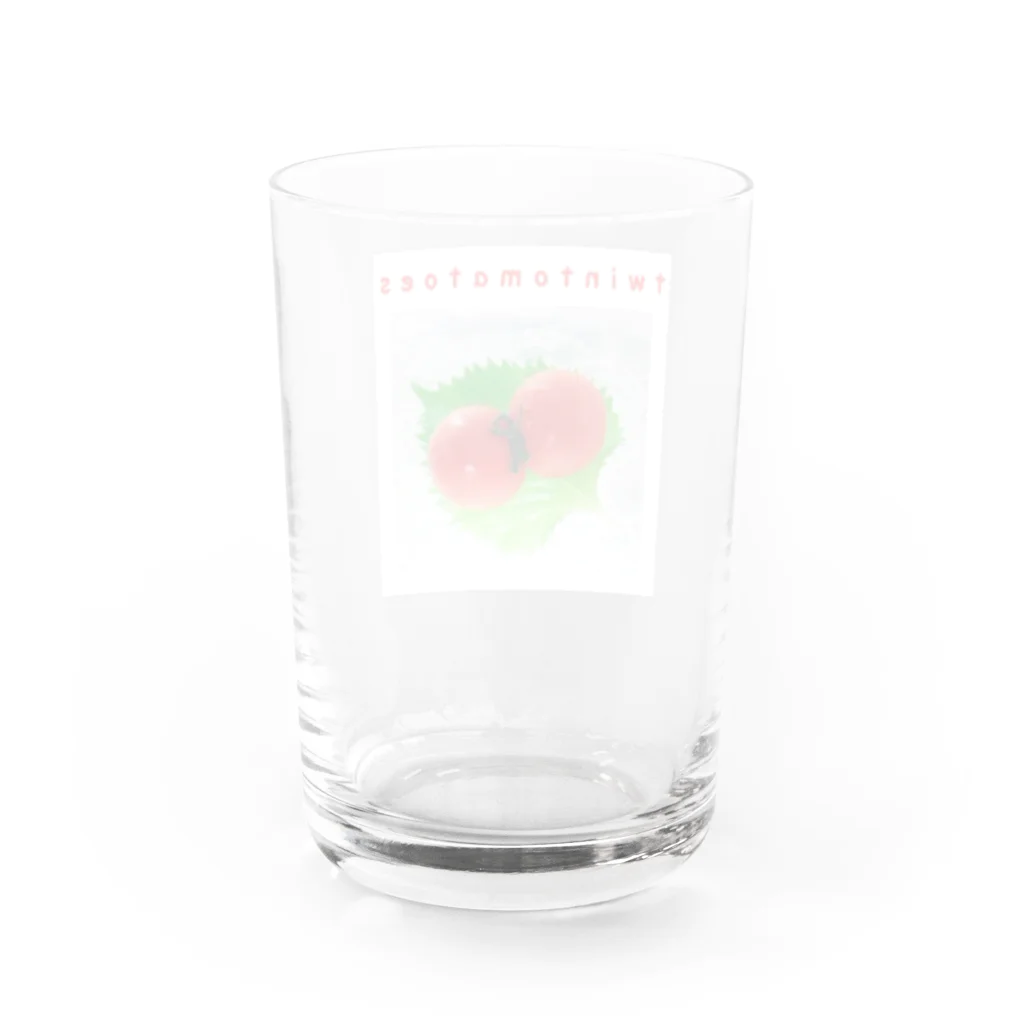 La Rose FleurのTwin Cherry Tomatoes（ツインチェリートマトちゃん♪） Water Glass :back