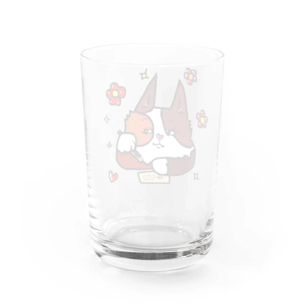 WataMayuroom☆の三毛にゃんの自由時間 Water Glass :back