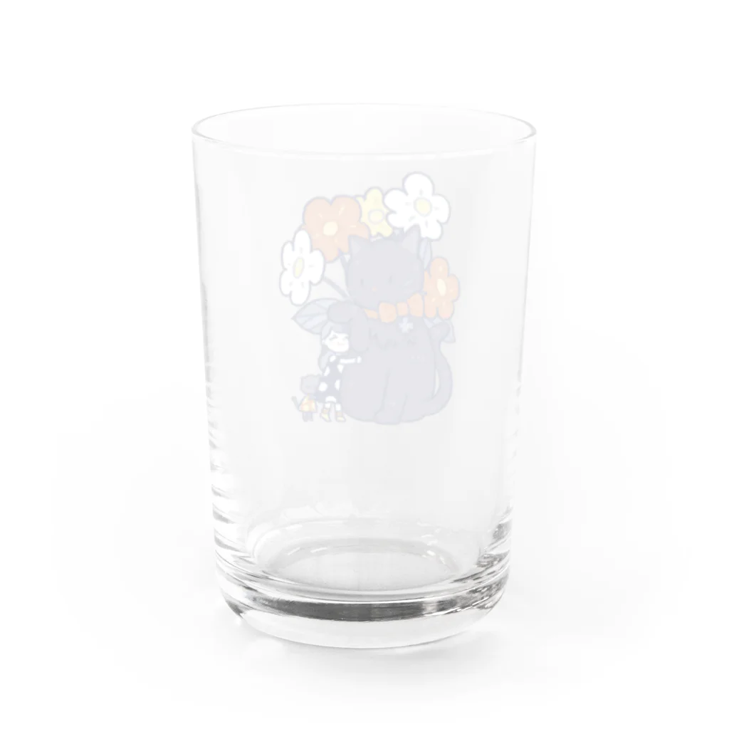 70%charactersのおおきなねこ Water Glass :back