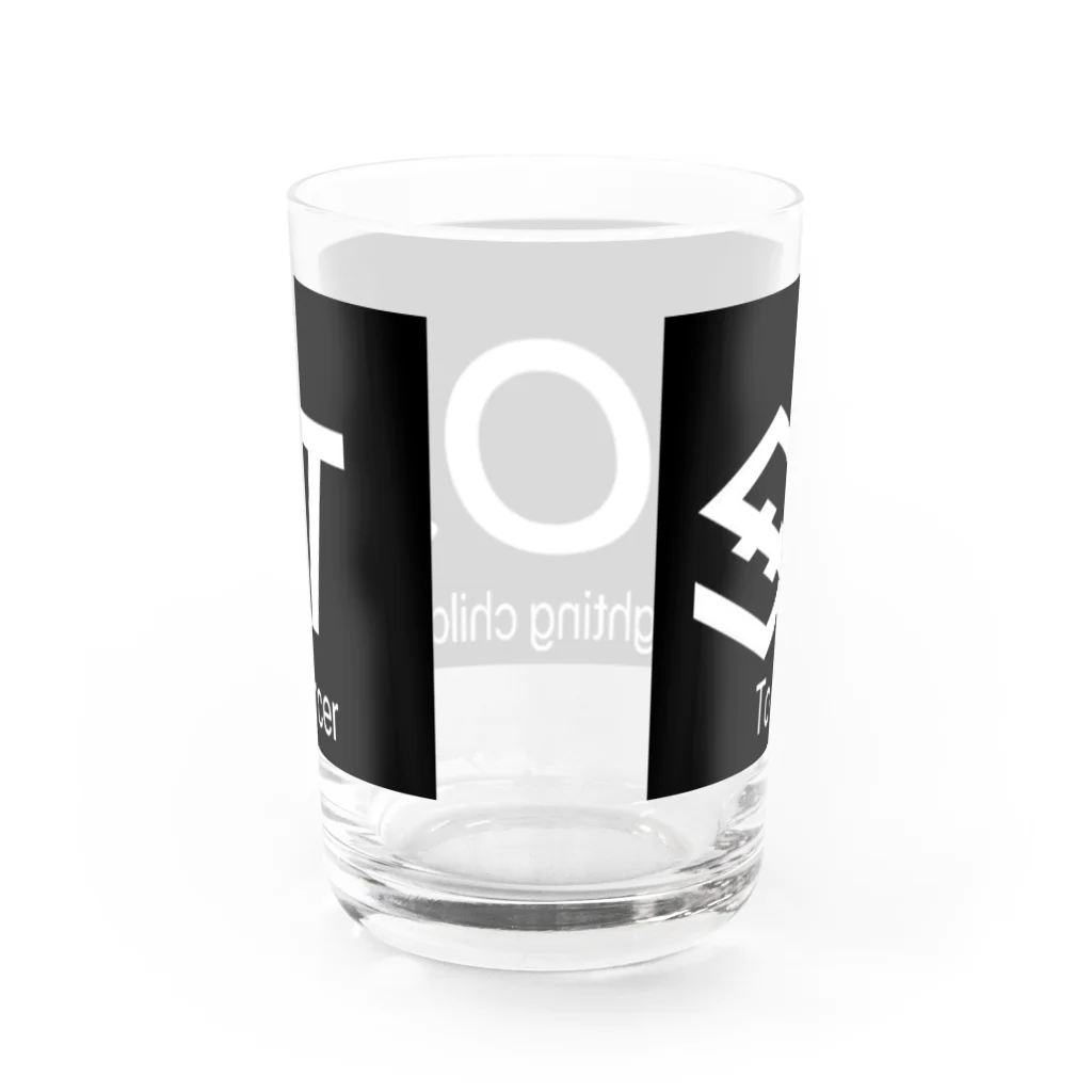 IOST_Supporter_CharityのIOST ロゴ+  Water Glass :back