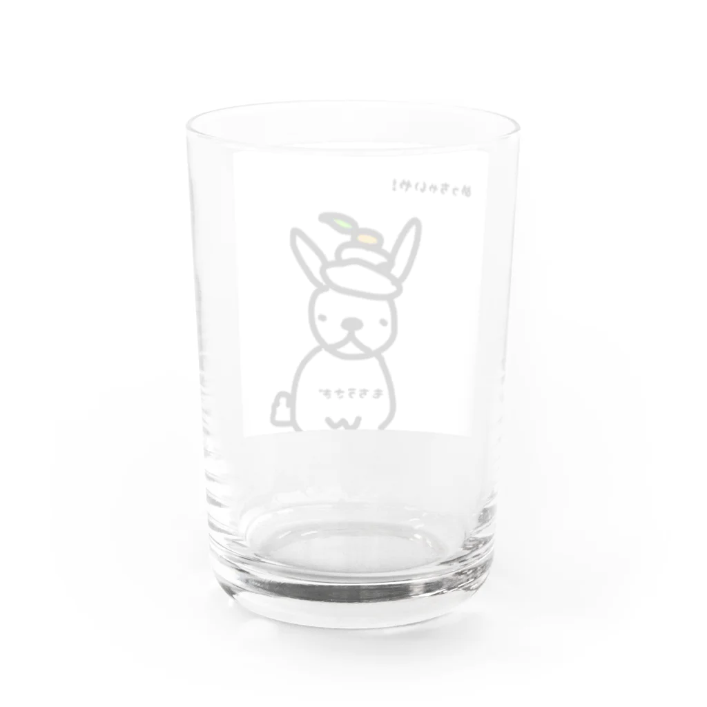 ペコりんショップのもちうさぎ、飼い主からコスプレさせられました Water Glass :back