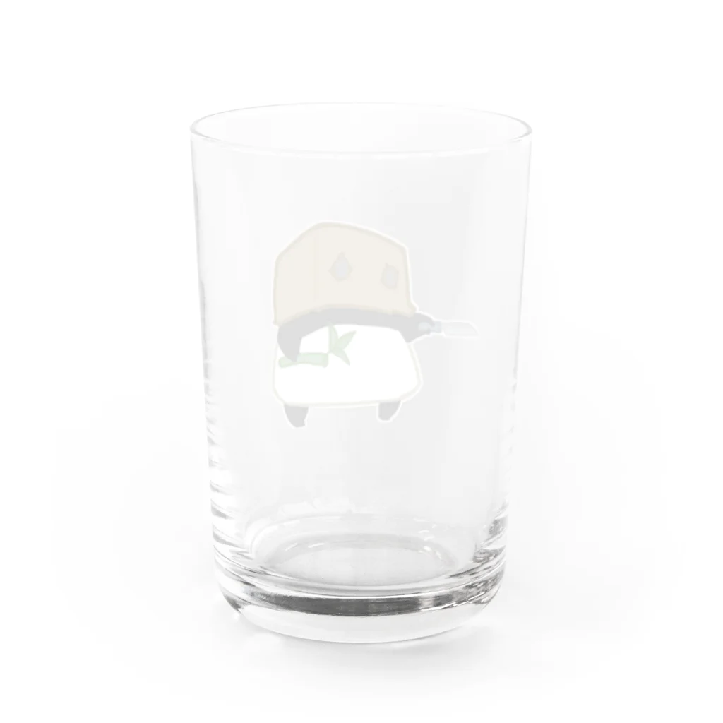 うさやの正体不明の悪者団【パンダ】 Water Glass :back