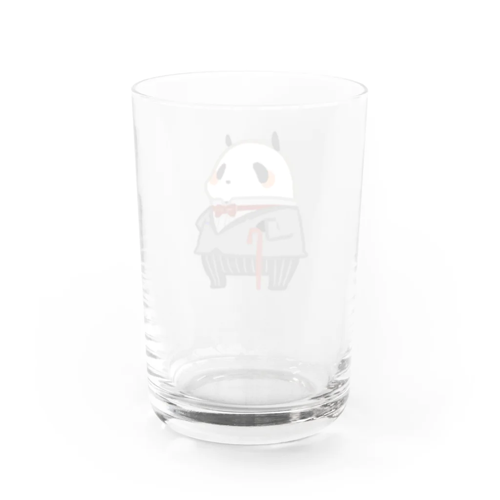 うさやのジェントルパンダ Water Glass :back