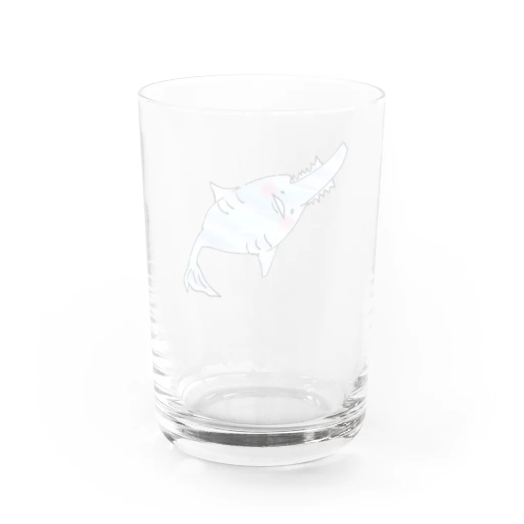 ももじゃくのノコギリでエイ！！ Water Glass :back