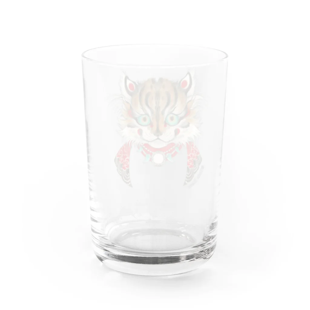 八ッ尾光輪の黄寅　KITORA Water Glass :back