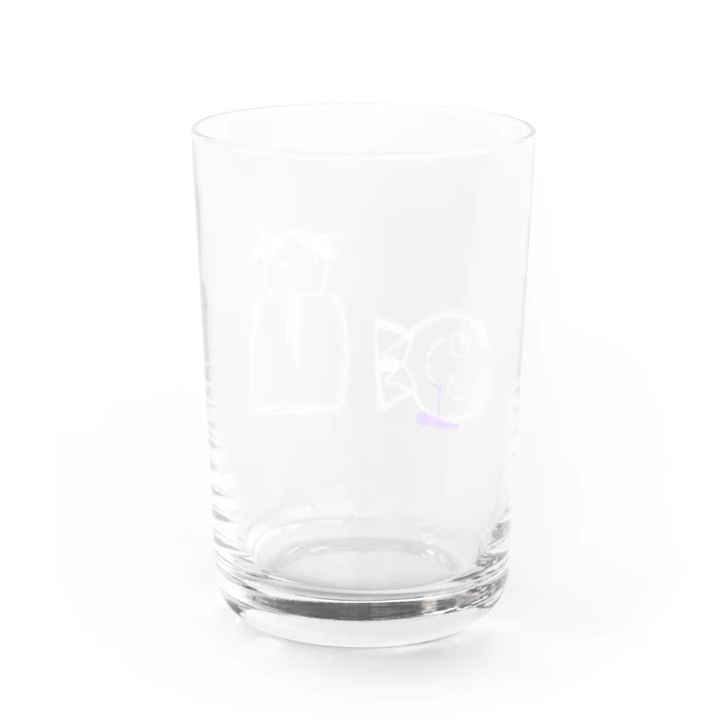 PULL OUTのおとうさん Water Glass :back
