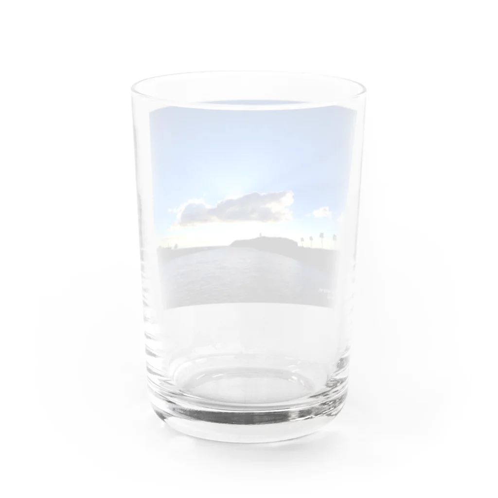 らんすけふぉとの江ノ島の空 Water Glass :back