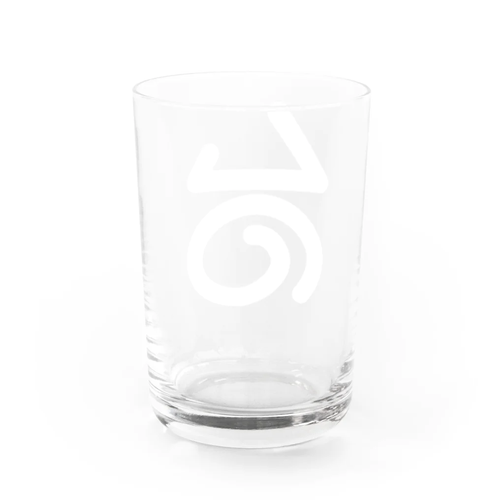 daikoＳhopの台温泉のロゴ（白） グラス反対面