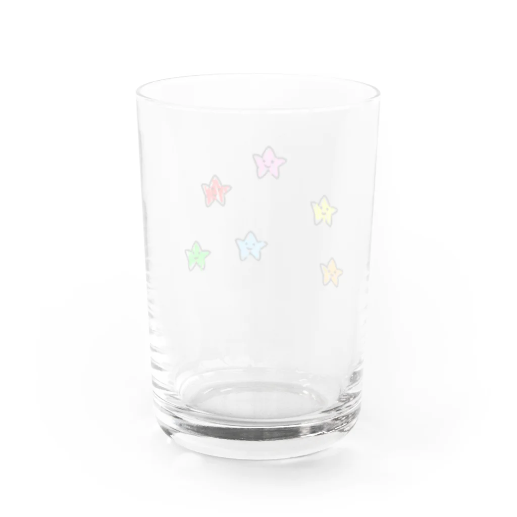 悠芽のひとでがたくさん Water Glass :back