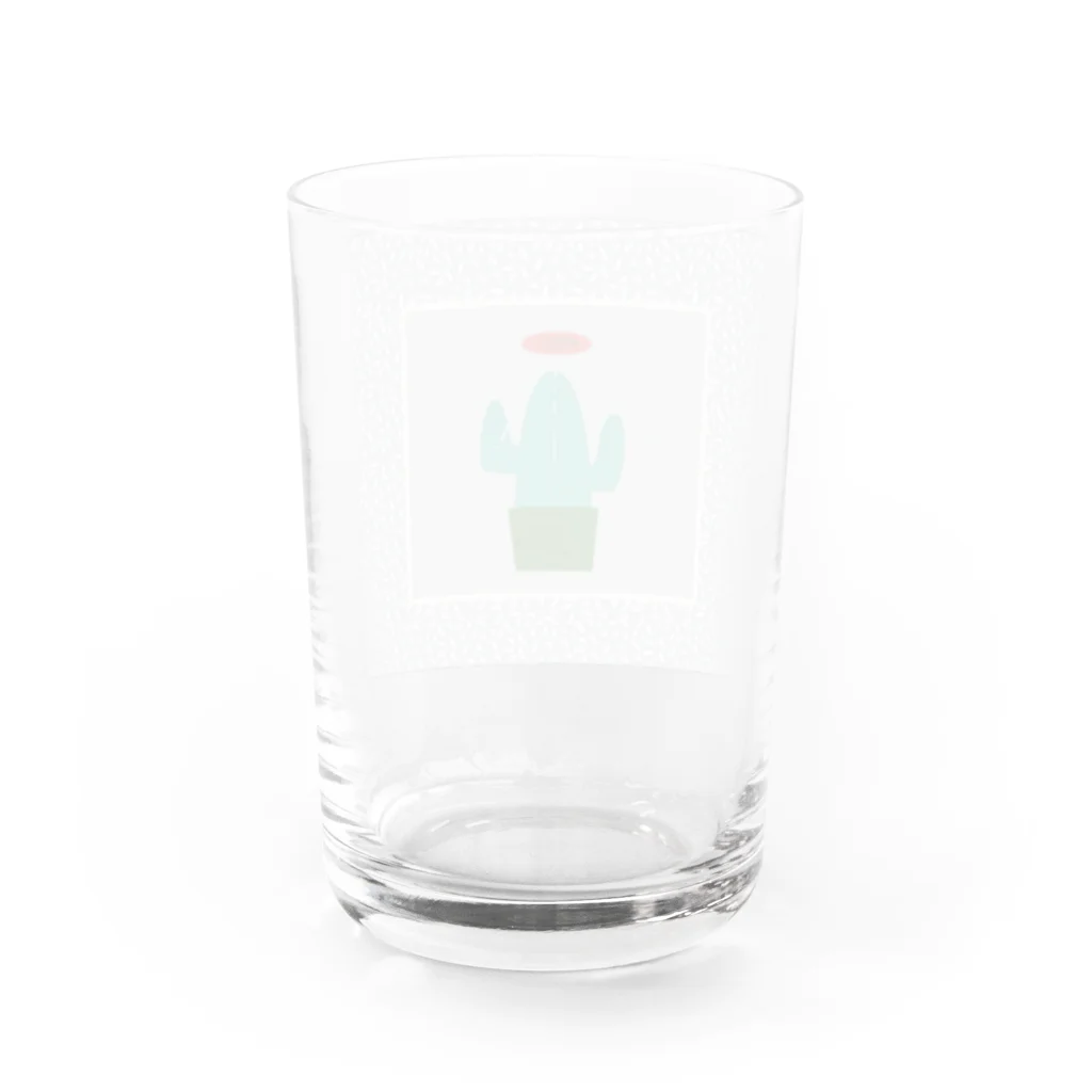 みやまの神聖なサボテン Water Glass :back