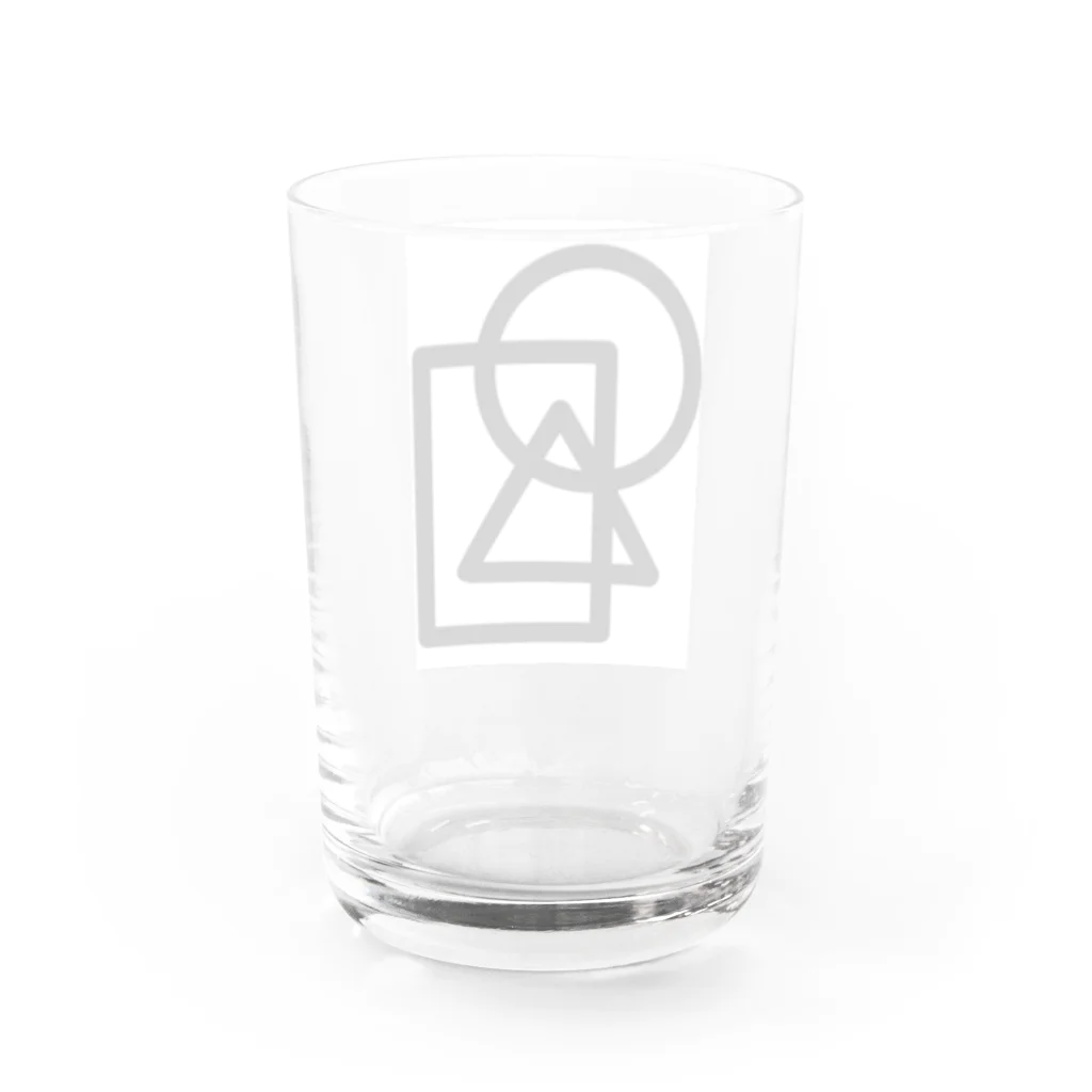 マル　サンカク　シカクのマルサンカクシカク Water Glass :back