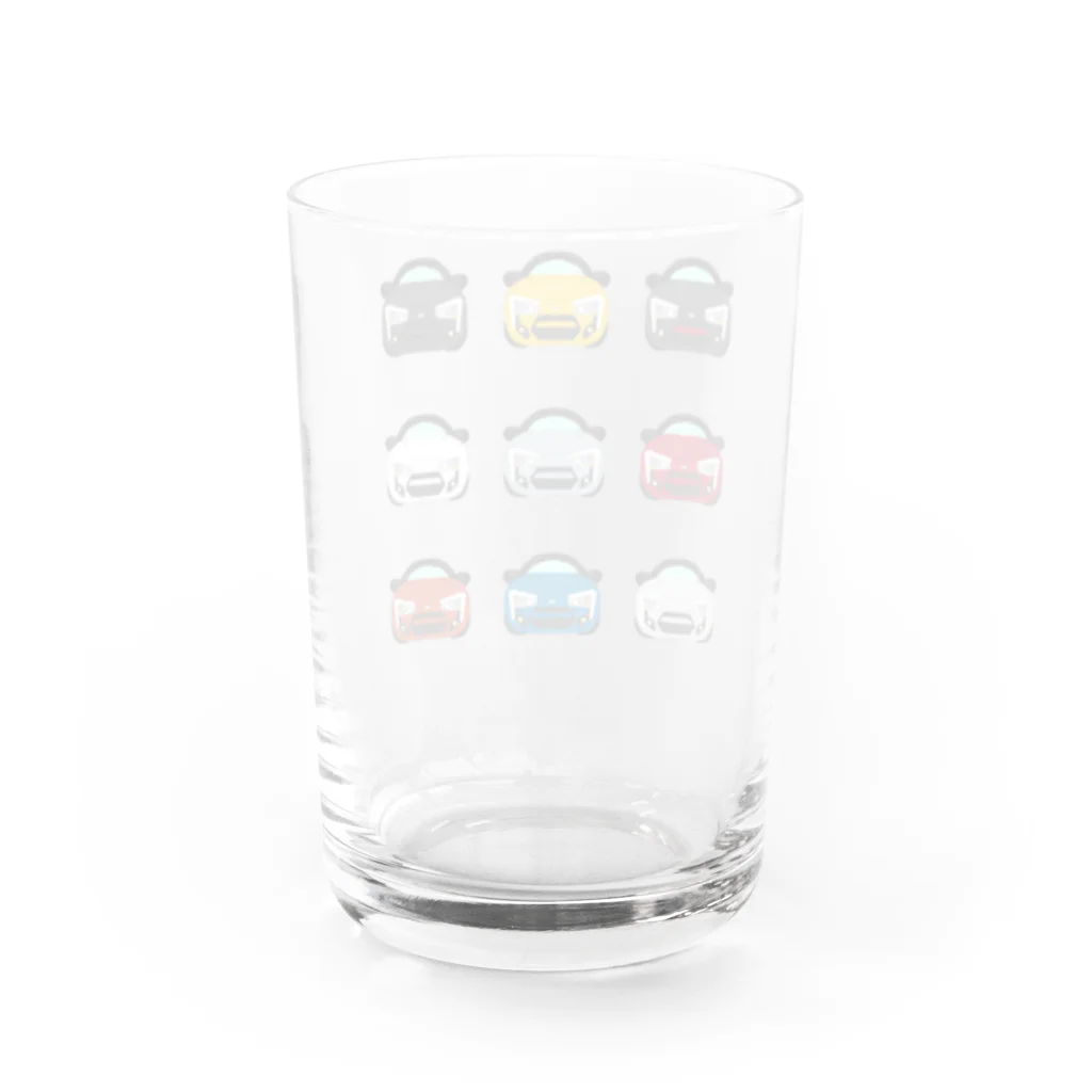 ふじのタレ目カー Water Glass :back