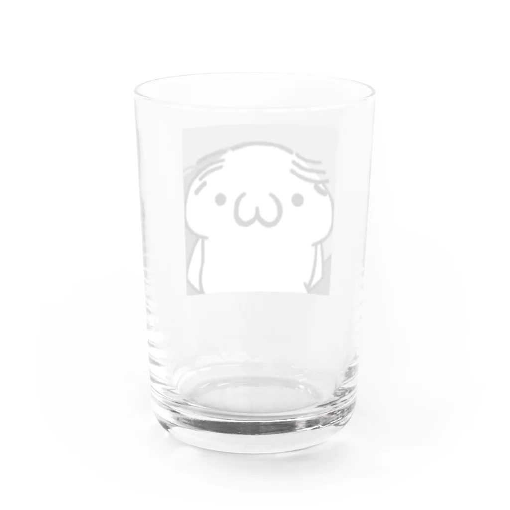 ハゲ先生公式ショップのハゲ先生 Water Glass :back