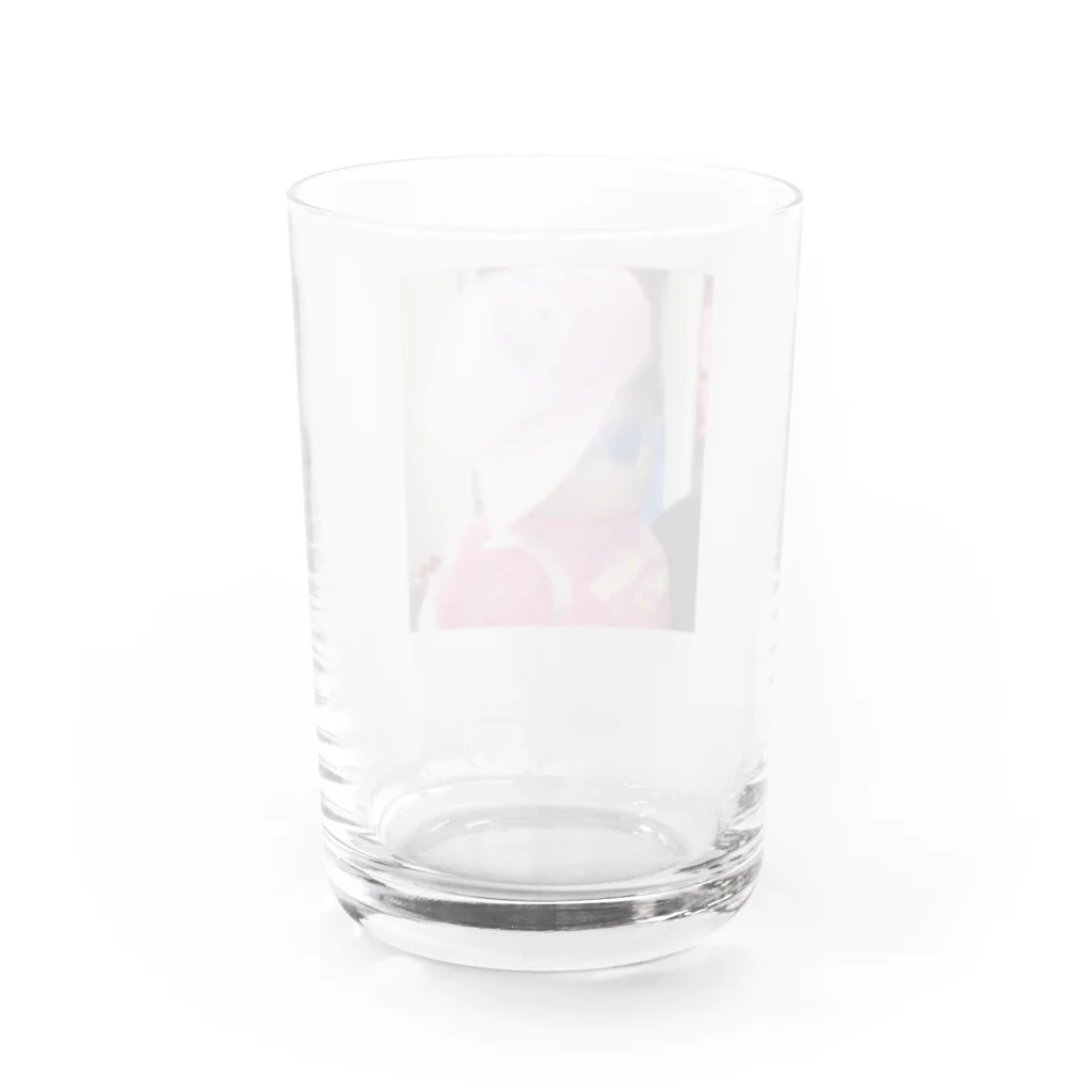 盛り塩 盛子(もりじお もりこ)の陽キャなつこグラス Water Glass :back