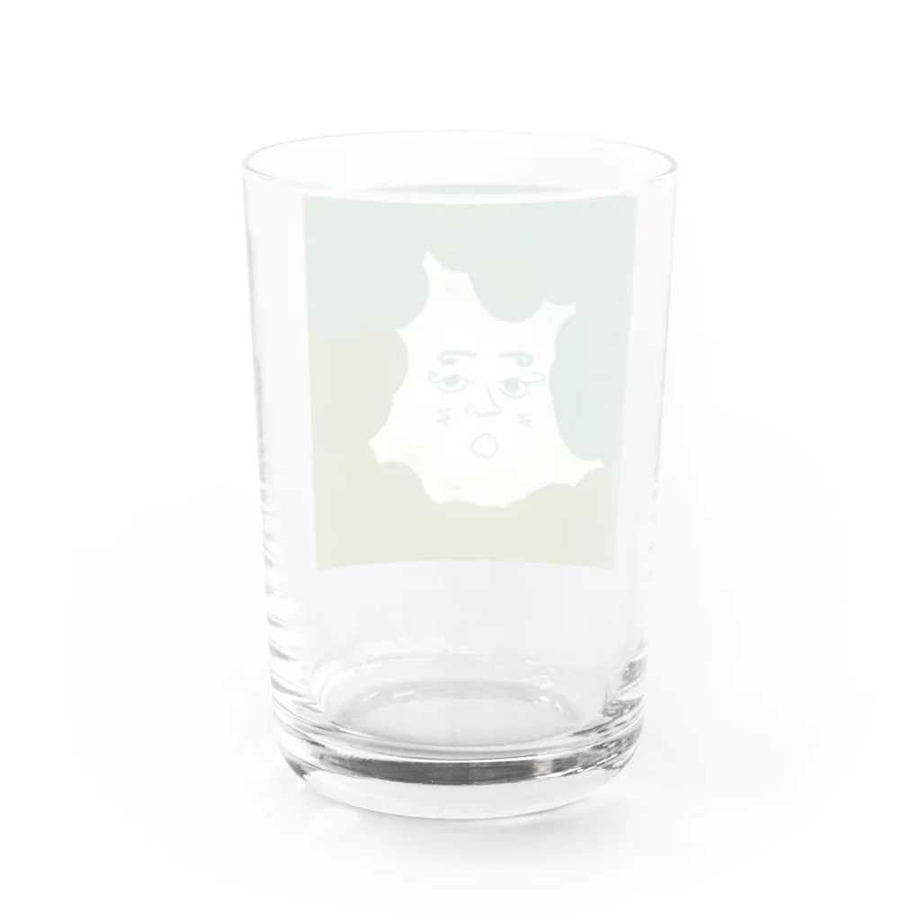 GRK の困り顔埋もれくん Water Glass :back