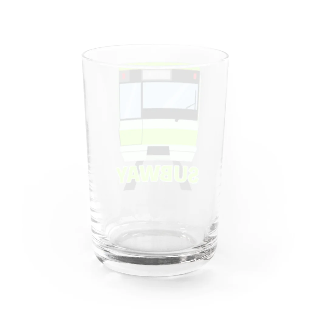 chicodeza by suzuriの地下鉄 Water Glass :back