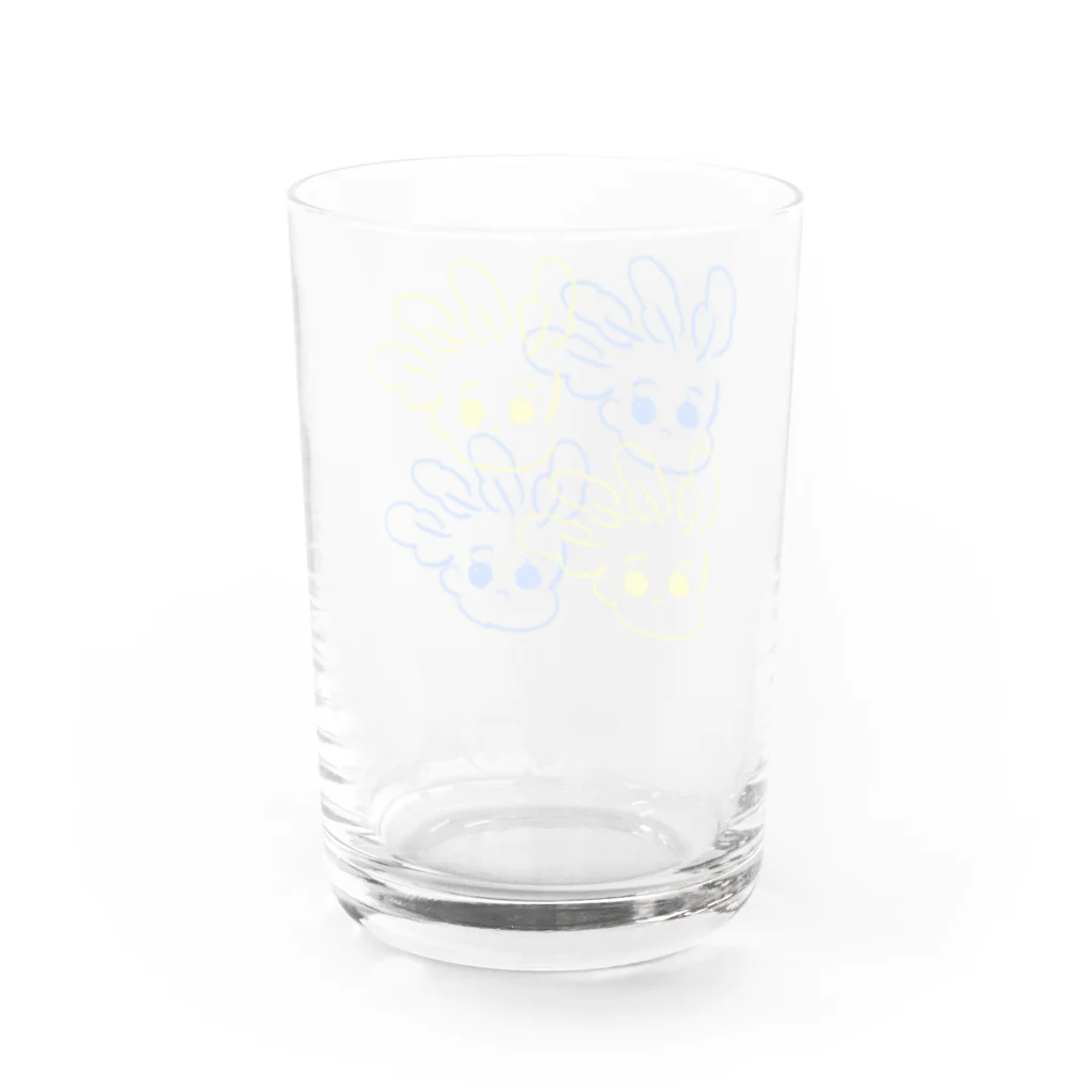 ビニールハウスのホウレンソウ（群） Water Glass :back