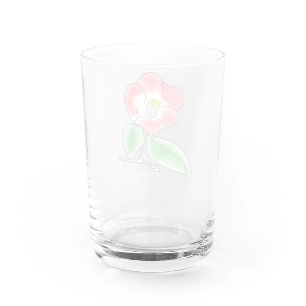 Melvilleの椿（ツバキ） Water Glass :back