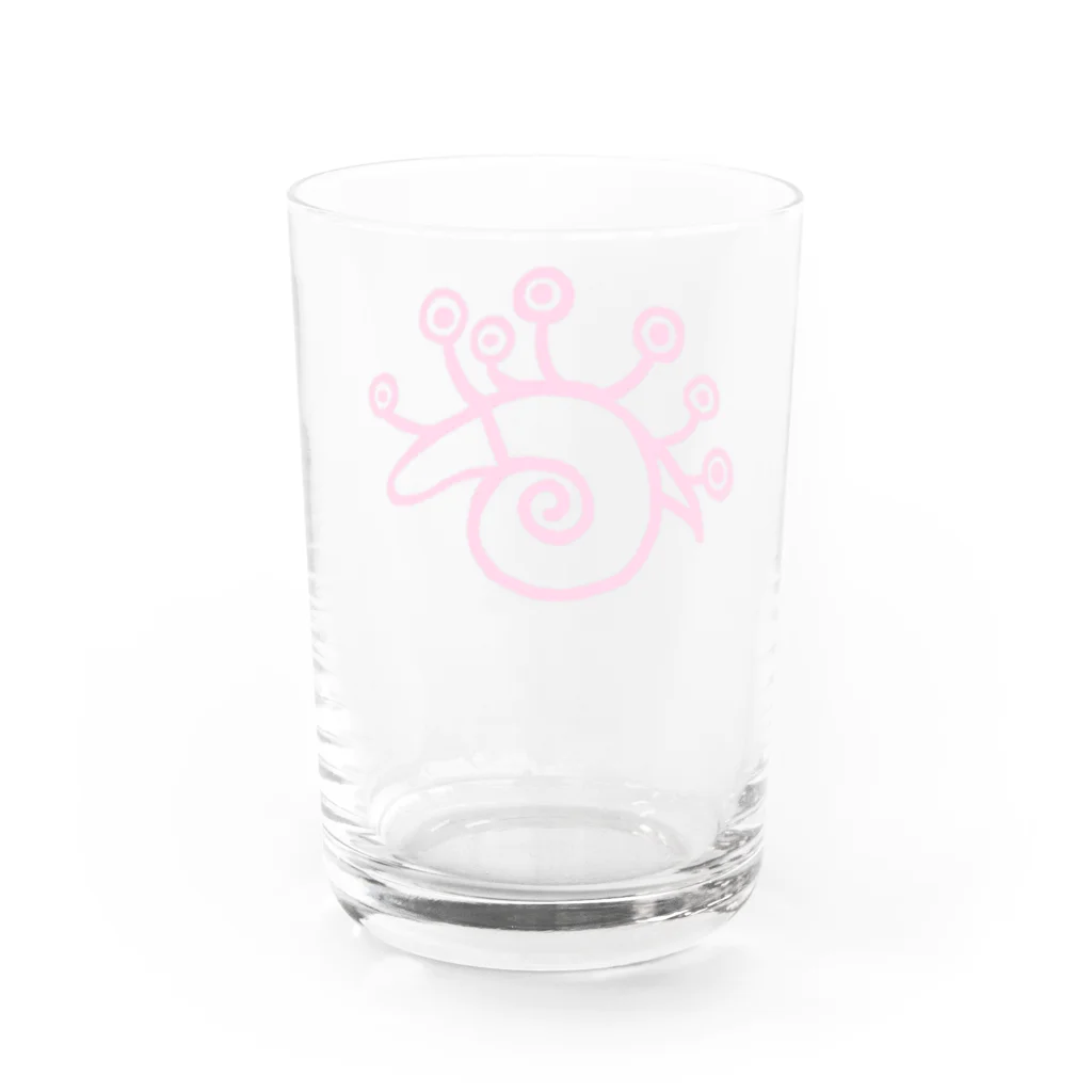 ビニールハウスの片瞑り(カタツムリ) Water Glass :back