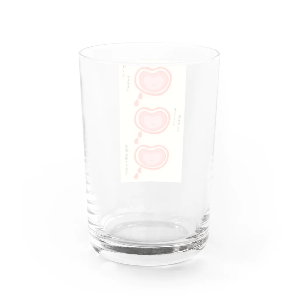 はがの森の生理ちゃんneo Water Glass :back