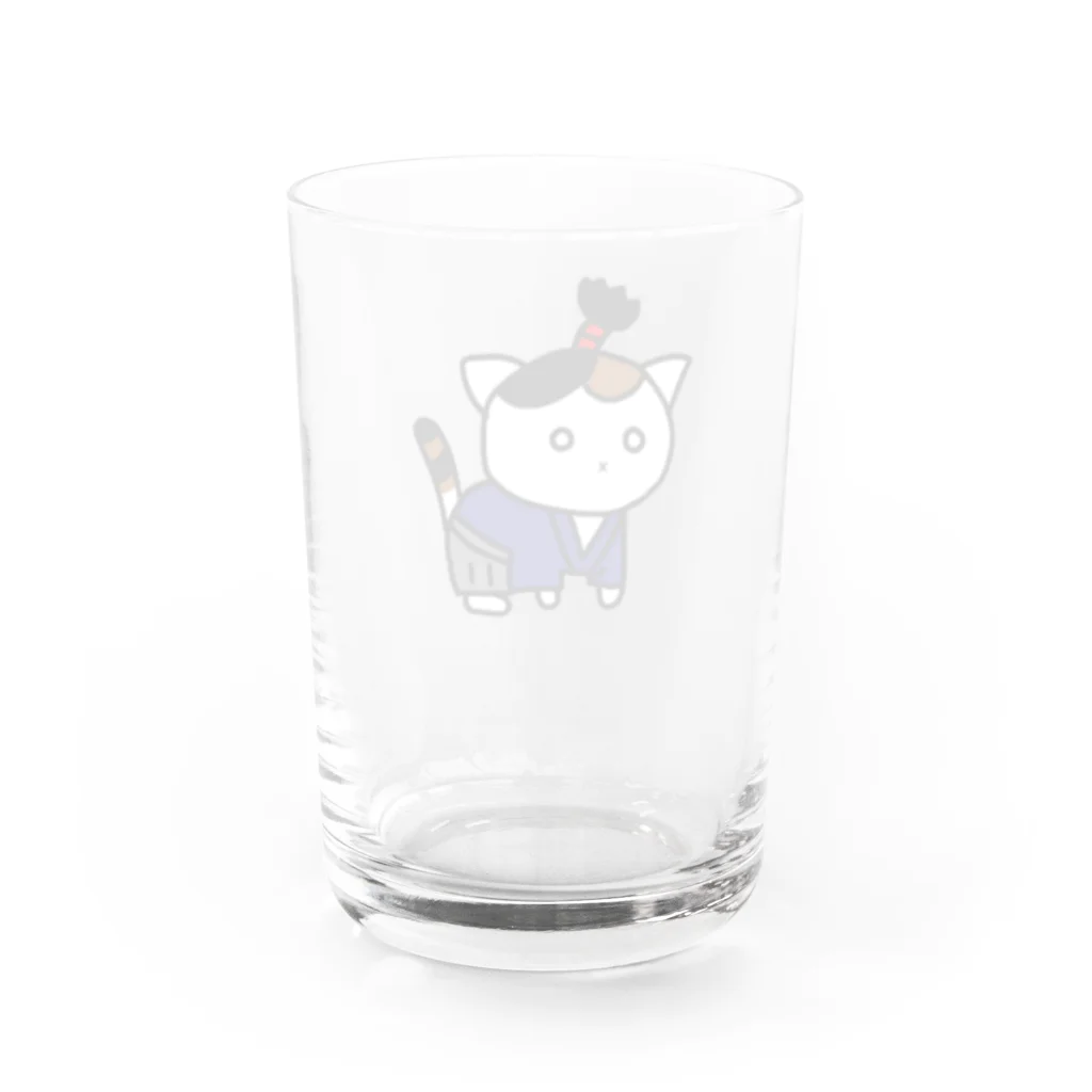 SHOP ベアたんの猫侍 Water Glass :back