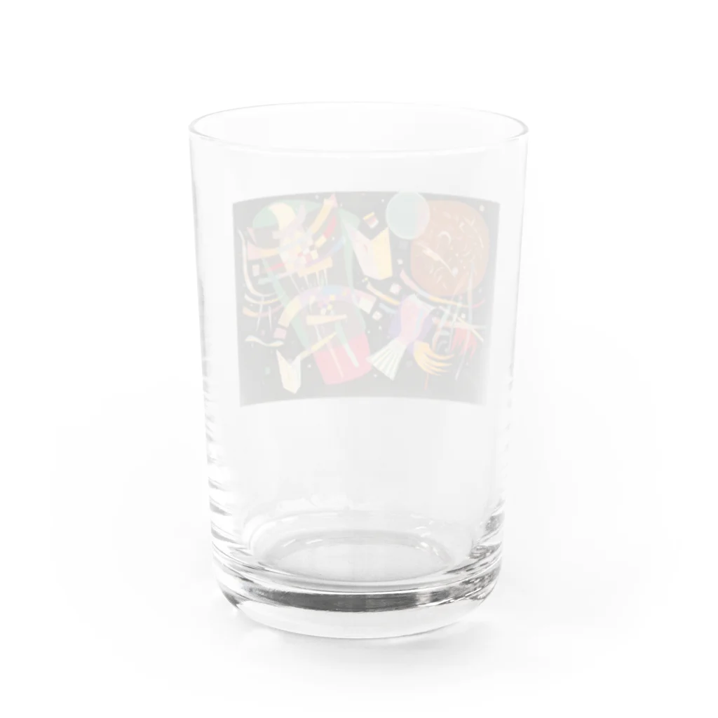 世界の絵画アートグッズのワシリー・カンディンスキー《コンポジション X》 Water Glass :back