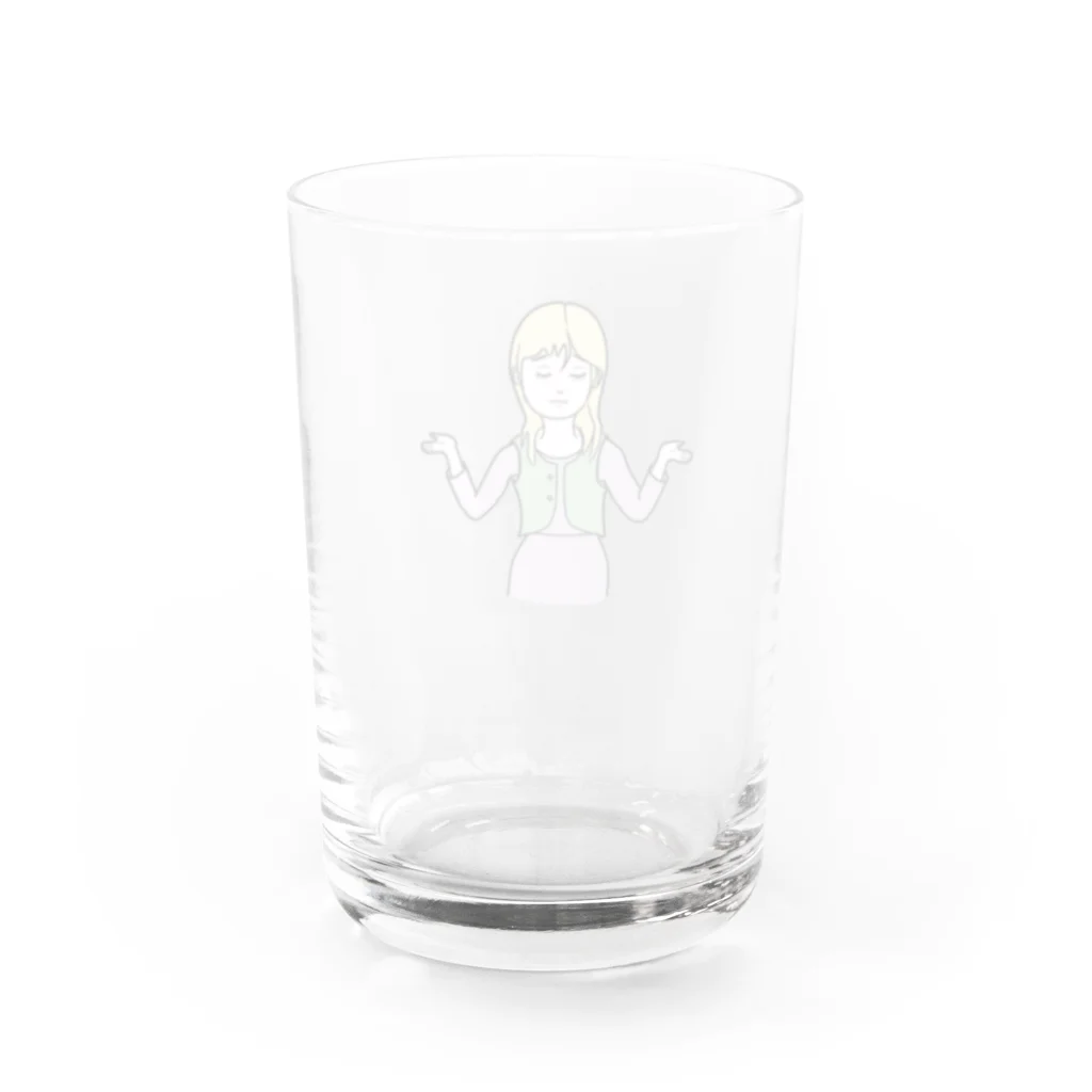 Melvilleのヤレヤレ Water Glass :back