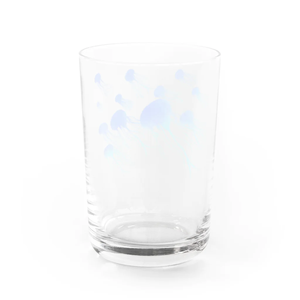 サワネチヒロのショップの空翔るくらげ Water Glass :back