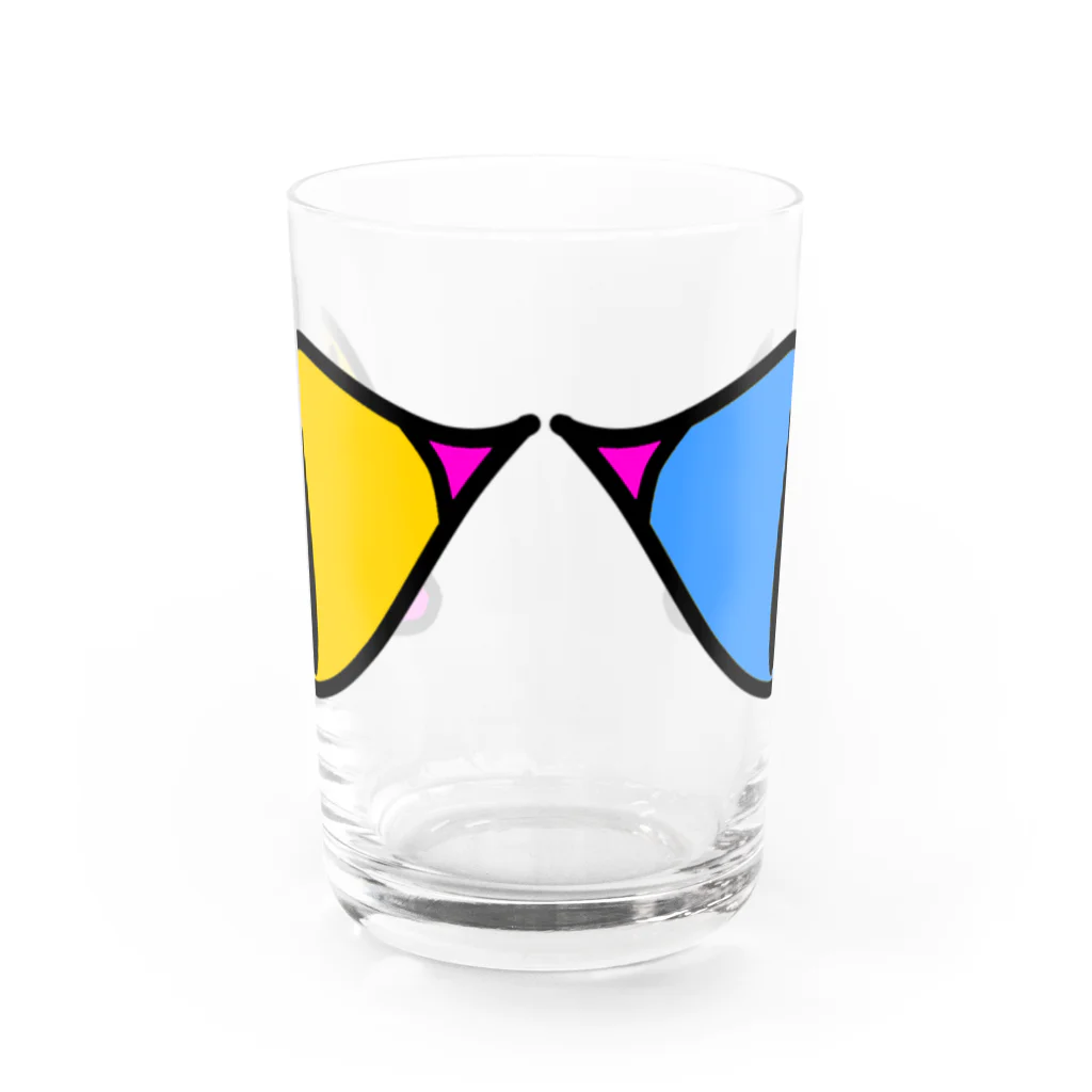 Mekki屋さんのねこおめめ Water Glass :back